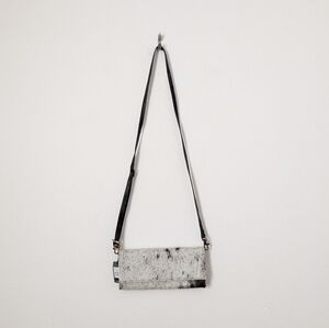 NWT Myra Bag White Black Hairon Leather Fur Crossbody Small Handbag Purse